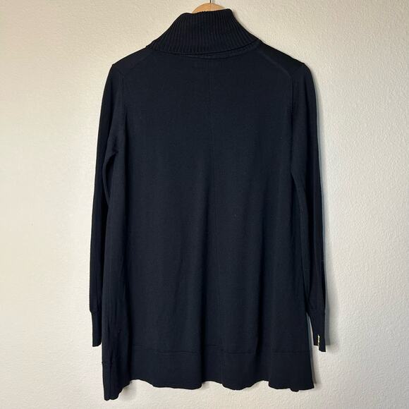 Alpha Studio Sweater Fine Merino Wool Black Turtleneck Long Sleeve Size 44/US L - Picture 11 of 11